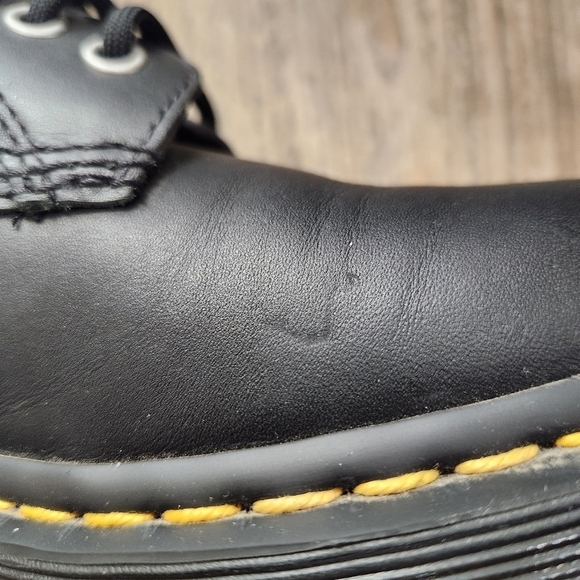 DR.MARTENS ZIP NAPPA 1460 BLACK Combat Moto boots, US Mens 4,US Women's 5 - Picture 11 of 12